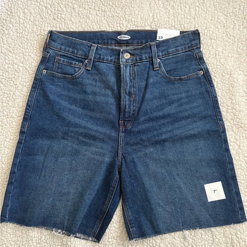Old Navy Dark Blue Denim Bermuda Shorts